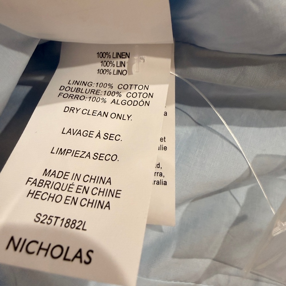 NWT NICHOLAS THE LABEL Sky Blue Sancia Top in sz. 2 - Picture 12 of 16